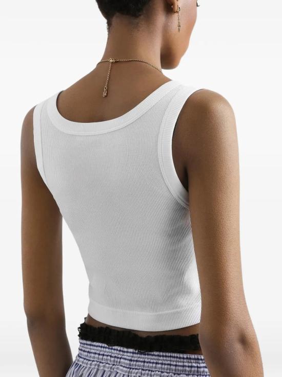 26SS 돌체앤가바나 민소매 티셔츠 F8W45T FU7AVW0800 White - DOLCE & GABBANA