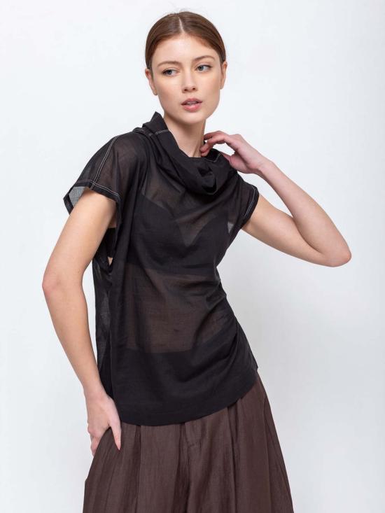  텔라 반팔 티셔츠 파파야 탑