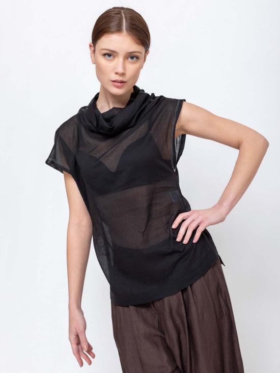  텔라 반팔 티셔츠 파파야 탑 - TELA