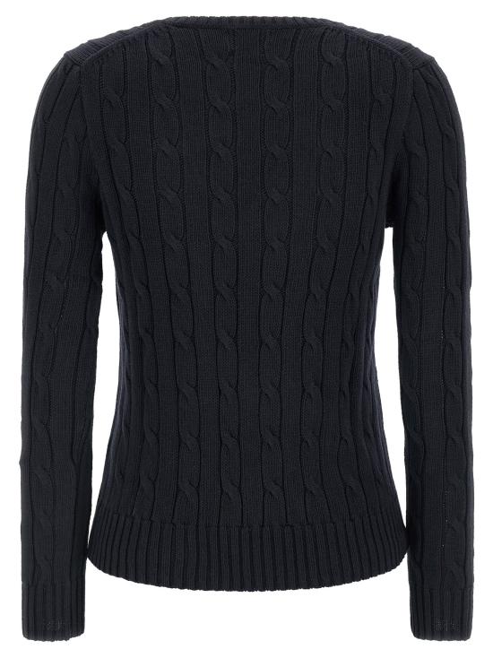 26SS 폴로 랄프로렌 포니로고 피마 코튼 케이블 니트 V넥 스웨터 211971870004 - POLO RALPH LAUREN