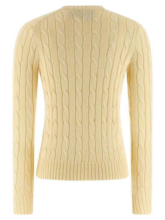 26SS 폴로 랄프로렌 포니로고 피마 코튼 케이블 니트 V넥 스웨터 211971870011 - POLO RALPH LAUREN