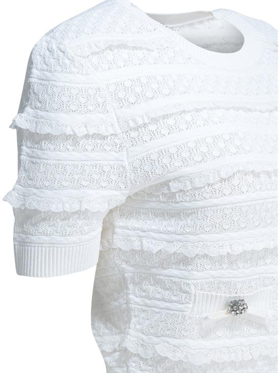 26SS 셀프 포트레이트 니트웨어 SS26063TWWHITE - SELF PORTRAIT