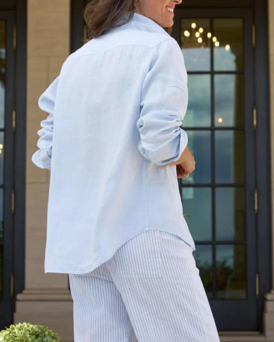  프랭크 앤 에일린 탑 프랭크 & 아일린 아일린 릴렉스 버튼업 셔츠 프렌치 블루 - FRANK & EILEEN