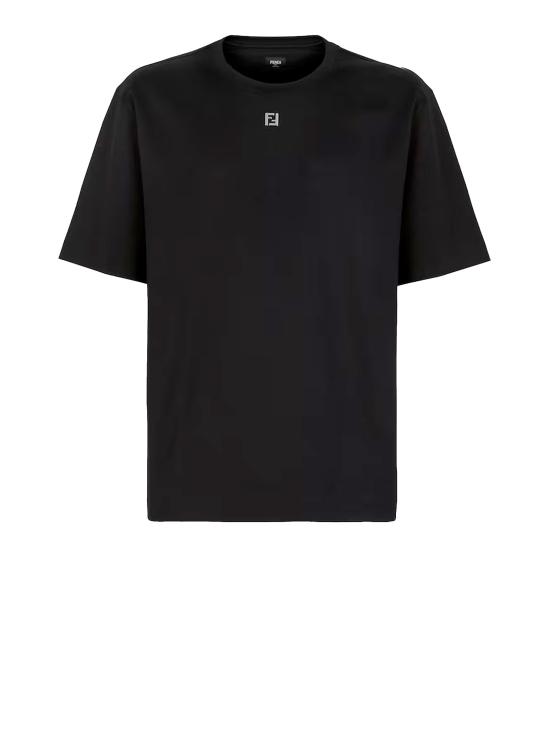 26SS 펜디 코튼 티셔츠 FY0936 ARYYF0QA1 NERO