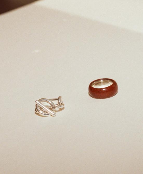  아니카 이네즈 반지 스톤 시가 밴드 - ANNIKA INEZ