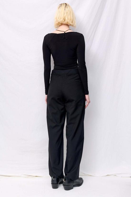  우드로즈 델리 긴팔 티셔츠 블랙 키 긴팔 상의 - WOODROSE DELI