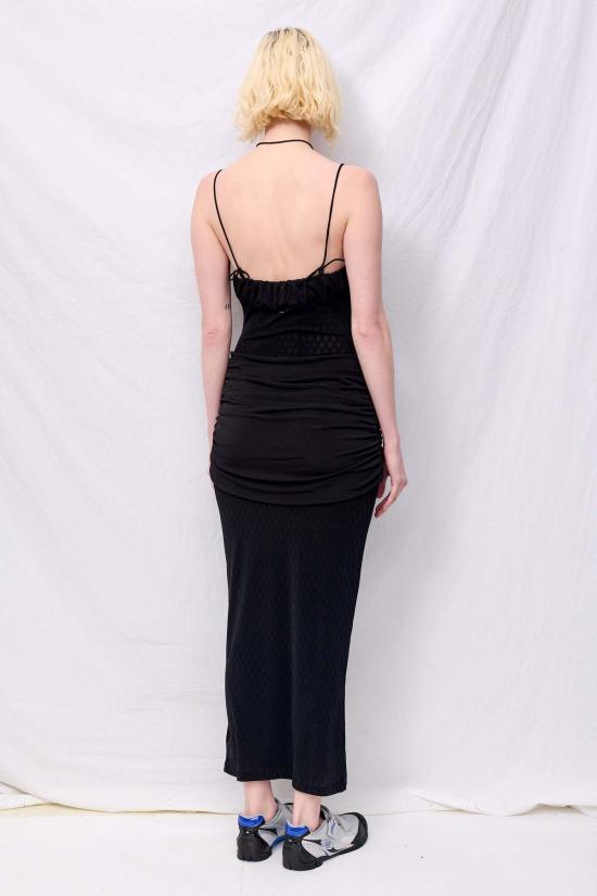  Woodrose Deli 롱 원피스 우드로즈 델리 블랙 타히티 드레스 - WOODROSE DELI