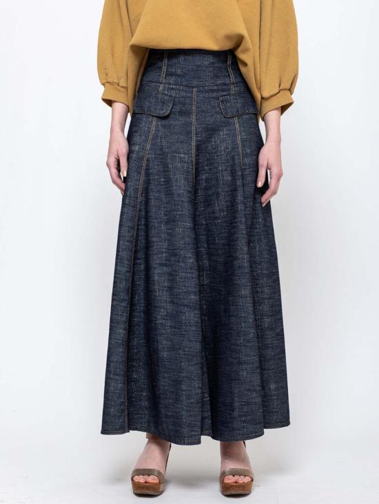  수잔 보머 롱 스커트 수잔느 보머 플랩 포켓 - SUSANNE BOMMER