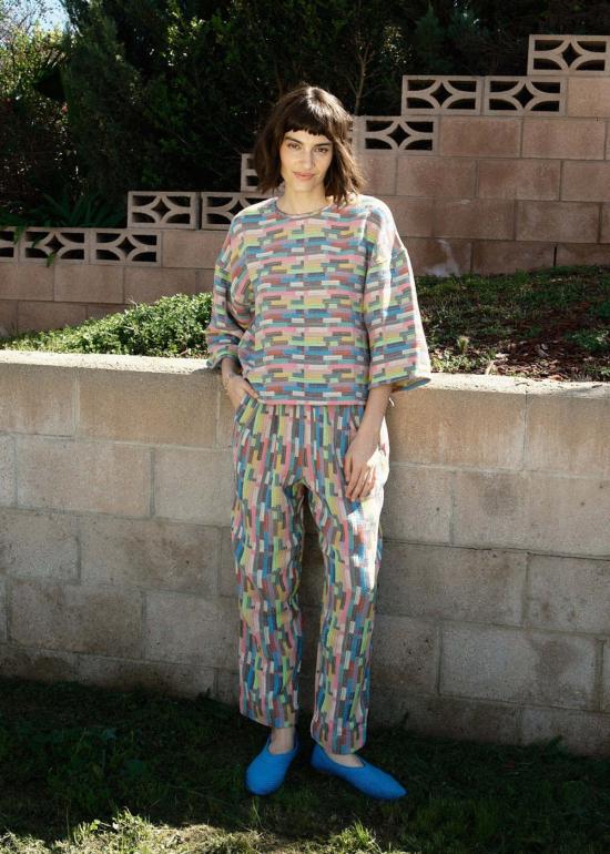  에이스 앤 지그 블라우스 에이스 & 지그 플레이 탑 트리비아 - ACE & JIG