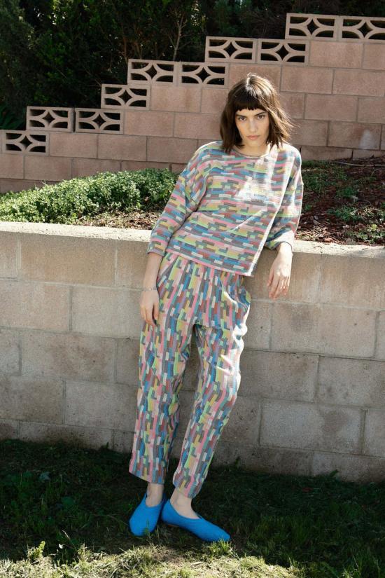  에이스 앤 지그 블라우스 에이스 & 지그 플레이 탑 트리비아 - ACE & JIG