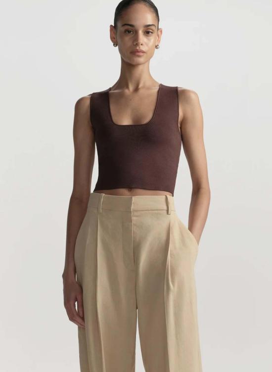  에이엘씨 블라우스 A.L.C. 세라 컴팩트 니트 탑