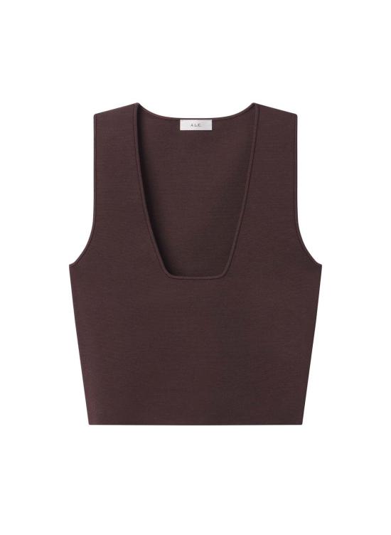  에이엘씨 블라우스 A.L.C. 세라 컴팩트 니트 탑 - A.L.C.