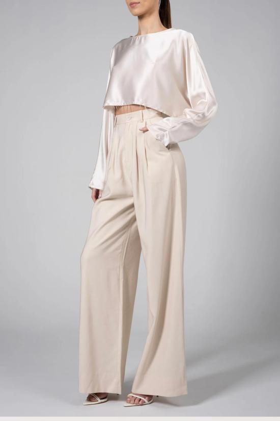  논살란트 레이블 스트레이트 팬츠 무심한 라벨 파비 팬츠 오트 - NONCHALANT LABEL