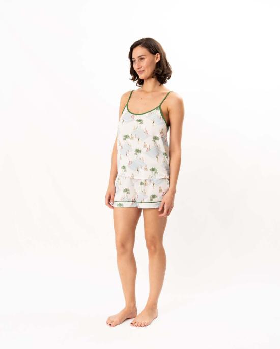  케이티 키메 캐미솔 Katie Kime Palm Courts 캐미 쇼츠 세트 Palm Courts - KATIE KIME