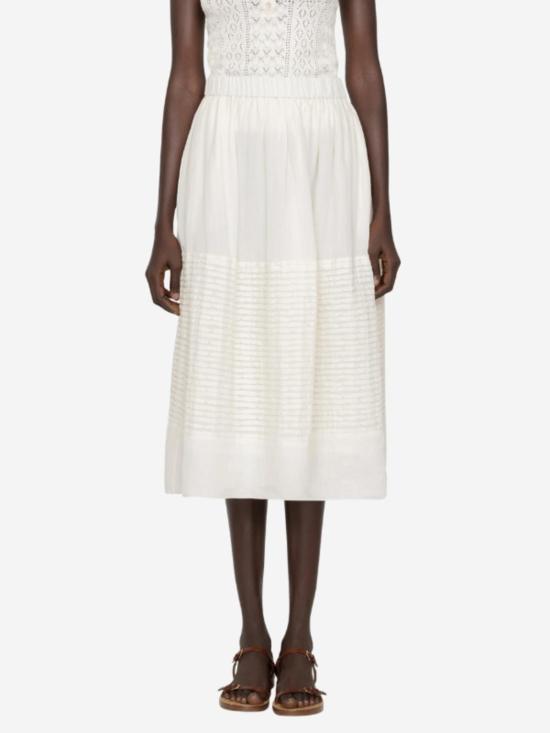  씨뉴욕 미디 스커트 씨 나이 바이올렛 스커트 - SEA NY