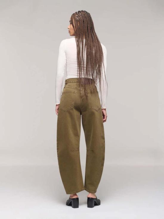  달라 데님 팬츠 리도 앵클 진 다크 올리브 - DALA