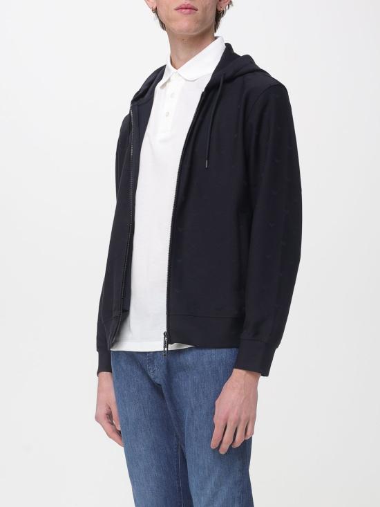 26SS 엠포리오 아르마니 후드 티셔츠 EM004867AF13700 FB469 Blue - EMPORIO ARMANI
