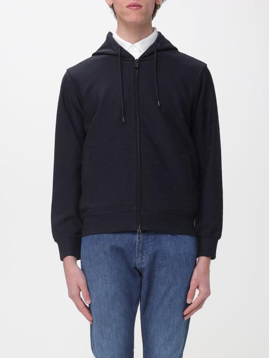 26SS 엠포리오 아르마니 후드 티셔츠 EM004867AF13700 FB469 Blue