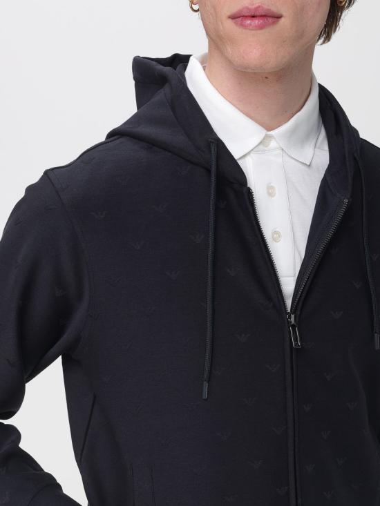 26SS 엠포리오 아르마니 후드 티셔츠 EM004867AF13700 FB469 Blue - EMPORIO ARMANI