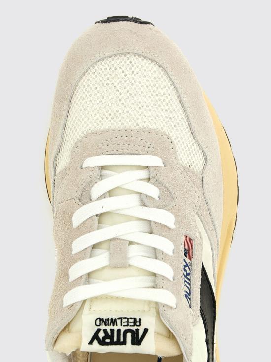 26SS 오트리 릴윈드 로우 나일론 스웨이드 스니커즈 WWLMUT50 White - AUTRY