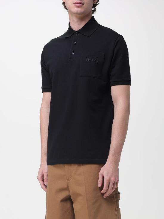 26SS 구찌 자수 코튼 피케 폴로 셔츠 854796XJHQP 1043 Black - GUCCI