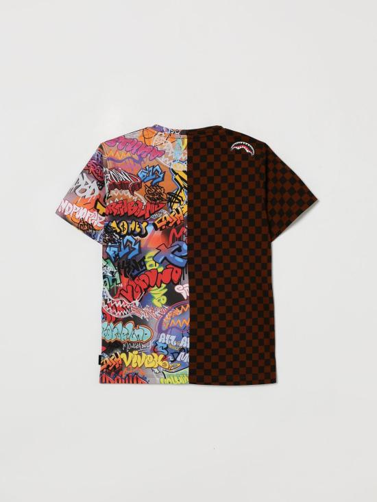 26SS [키즈] 스프레이그라운드 티셔츠 SPY1438 MARRONE Brown - SPRAYGROUND