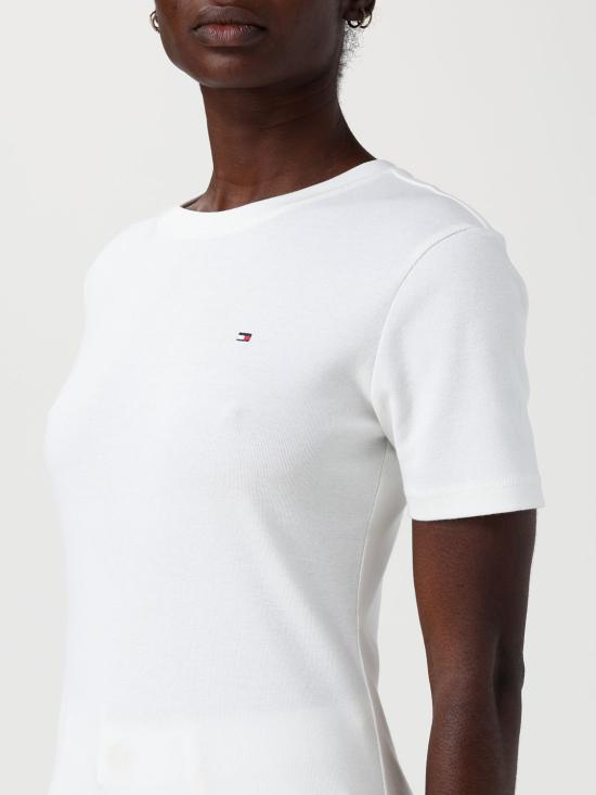 26SS 타미힐피거 반팔 티셔츠 WW0WW40587 YBL Beige - TOMMY HILFIGER