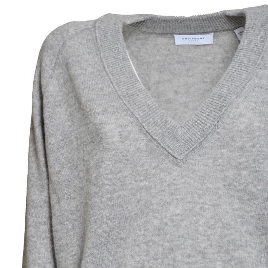 26SS 이큅먼트 스웨터 6109SW01372 HEATHERGREY Light Grey - EQUIPMENT