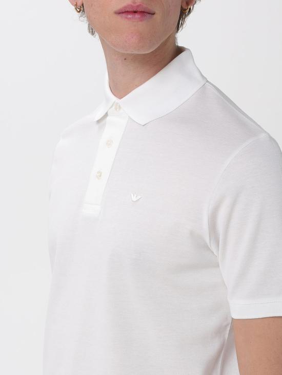 26SS 엠포리오 아르마니 폴로 티셔츠 EM004643AF12955 U0003 White - EMPORIO ARMANI