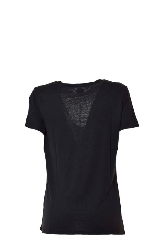 26SS 라장스 반팔 티셔츠 5705GNT BLAC Black - L'AGENCE
