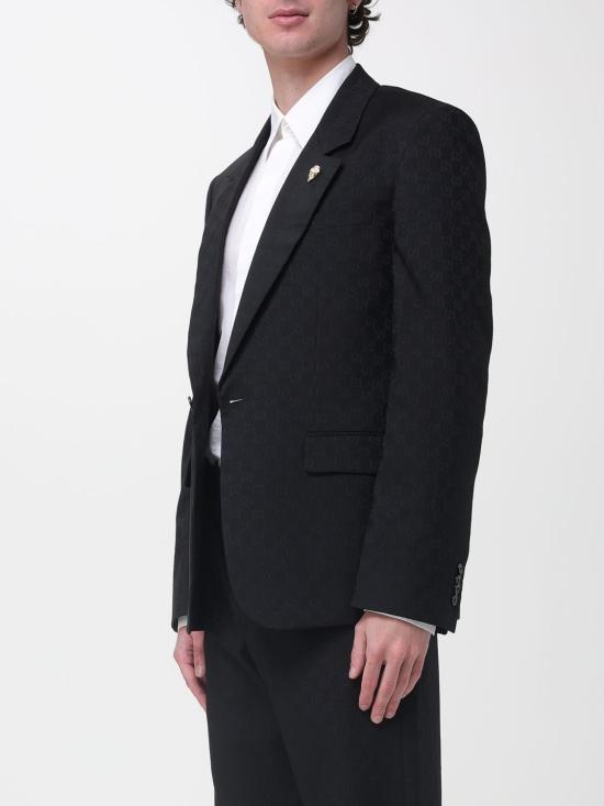 26SS 구찌 수트 자켓 864110ZAUP1 1000 Black - GUCCI