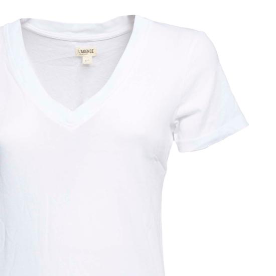 26SS 라장스 반팔 티셔츠 5485DCJ WHIT Bianco - L'AGENCE