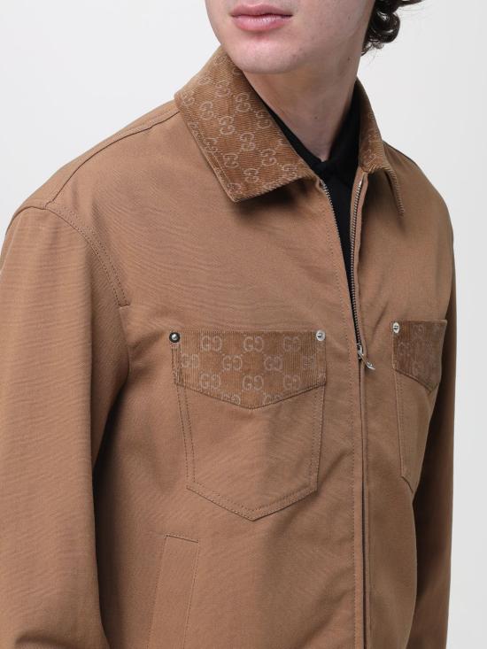 26SS 구찌 GG 디테일 집업 자켓 854304ZAUJI 2630 Camel - GUCCI