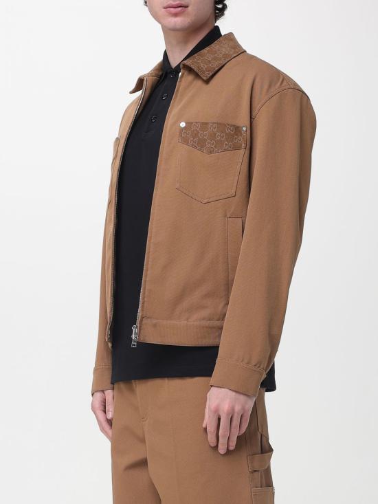 26SS 구찌 GG 디테일 집업 자켓 854304ZAUJI 2630 Camel - GUCCI