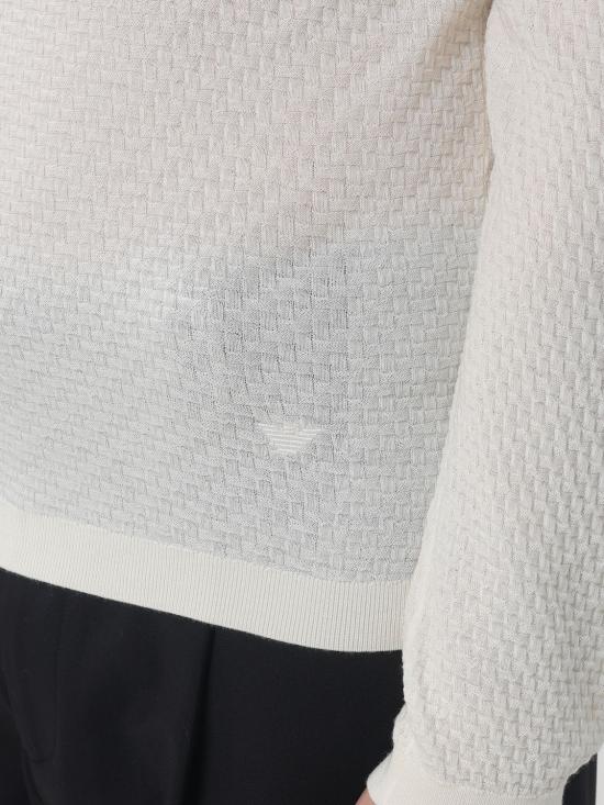 26SS 엠포리오 아르마니 스웨터 EM004742AF23757 U1107 White - EMPORIO ARMANI