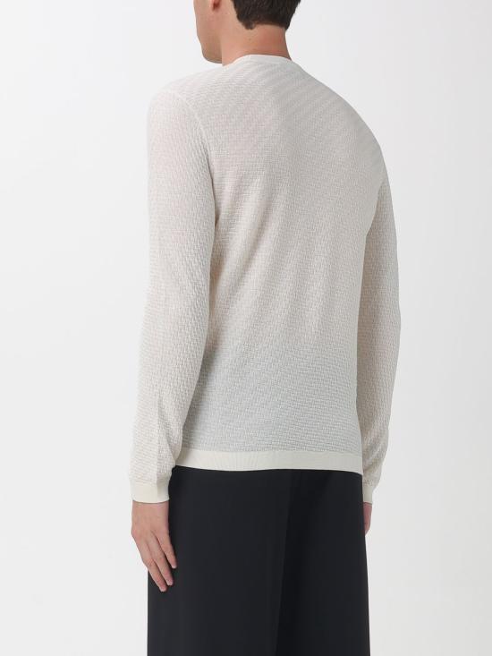 26SS 엠포리오 아르마니 스웨터 EM004742AF23757 U1107 White - EMPORIO ARMANI