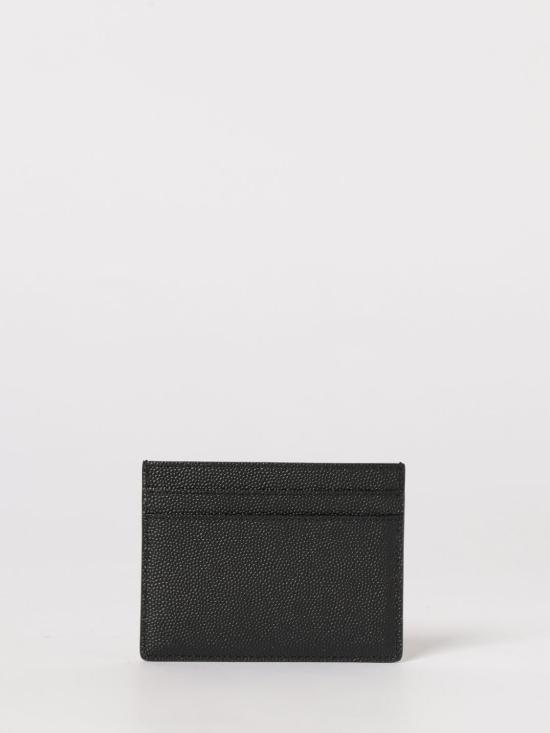 26SS 생로랑 그랑 드 뿌드르 엠보스드 레더 카드 케이스 375946BTY0N 1000 Black - SAINT LAURENT