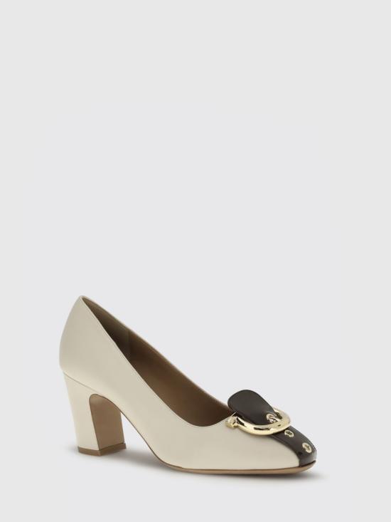 26SS 살바토레 페라가모 힐/펌프스 790021 004 Cream - SALVATORE FERRAGAMO