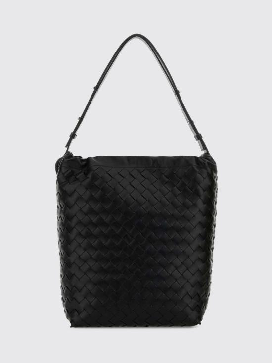 26SS 보테가베네타 인트레치아토 비블리오테카 버킷백 836020V2HL1 8803 Black - BOTTEGA VENETA