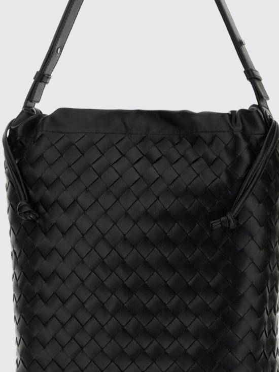 26SS 보테가베네타 인트레치아토 비블리오테카 버킷백 836020V2HL1 8803 Black - BOTTEGA VENETA