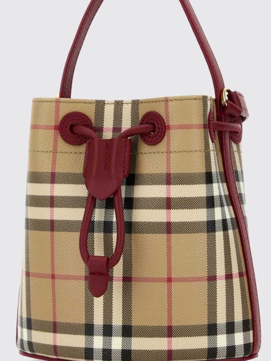 26SS 버버리 미니 체크 버킷백 8116284 Beige - BURBERRY