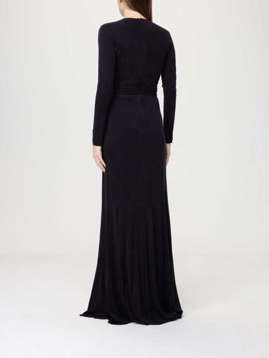 26SS 엘리자베타프랜치 롱 원피스 ABR5462E2 110 Black - ELISABETTA FRANCHI