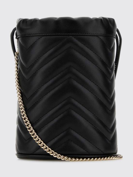 26SS 구찌 GG 마몽 스몰 버킷백 575163AAET8 1000 Black - GUCCI