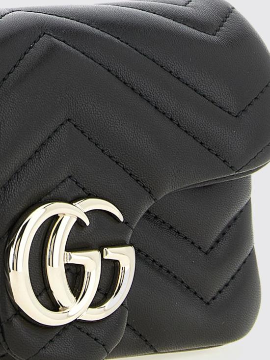 26SS 구찌 GG 마몽 미니 숄더백 841290AAFAX 1000 Black - GUCCI