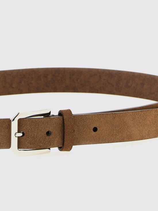 26SS 브루넬로 쿠치넬리 가죽 벨트 MAUGP317 C8831 Brown - BRUNELLO CUCINELLI