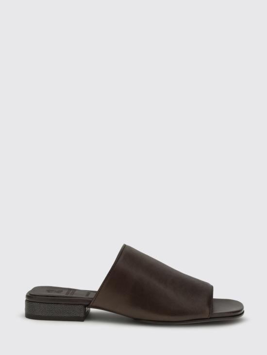 26SS 브루넬로 쿠치넬리 뮬/슬리퍼 MZSLC3171 C9122 Cocoa