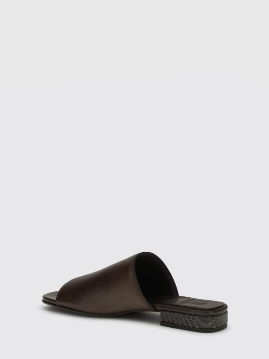 26SS 브루넬로 쿠치넬리 뮬/슬리퍼 MZSLC3171 C9122 Cocoa - BRUNELLO CUCINELLI