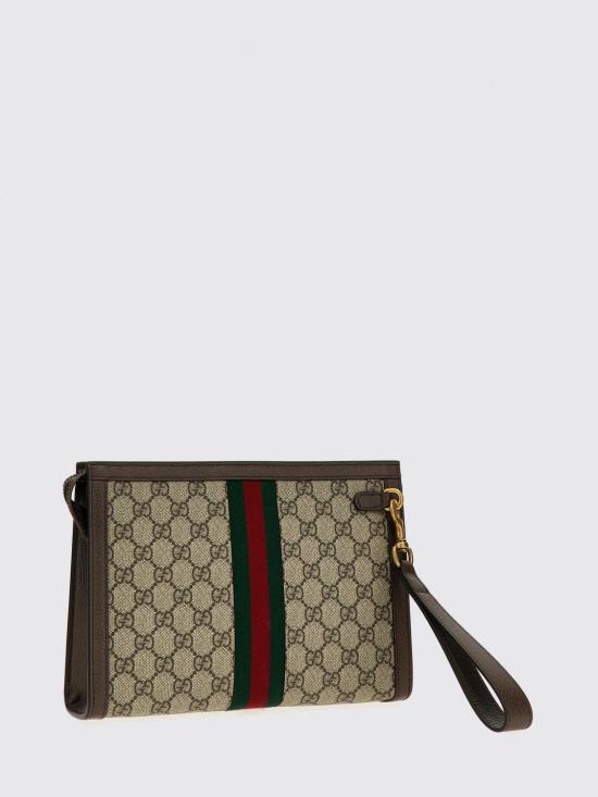 26SS 구찌 GG 슈프림 캔버스 오피디아 파우치 76024396IWT 8745 Beige - GUCCI