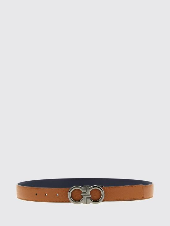 26SS 살바토레 페라가모 가죽 벨트 791058 NATURALE Brown