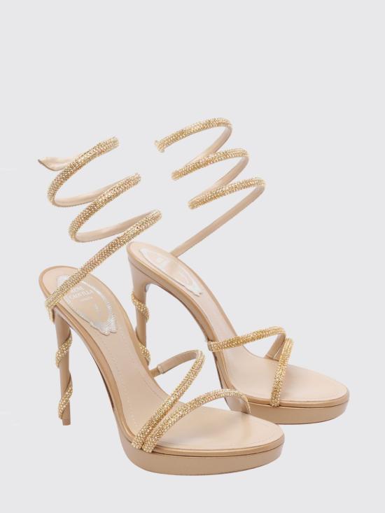 26SS 르네 카오빌라 힐/펌프스 C12597120R001 V184 Gold - RENE CAOVILLA